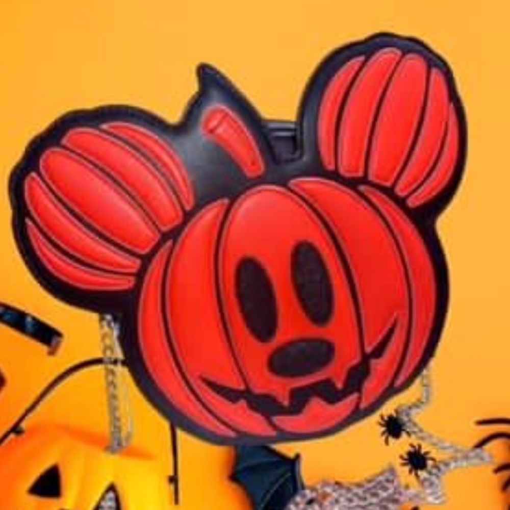 SKINNY DIP - Mickey pumpkin cross body purse